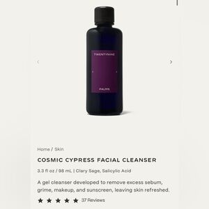 NIB Twentynine Palms Cosmic Cypress Facial Cleanser 3.3 fl oz